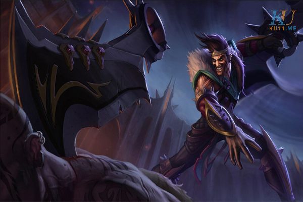 Draven với chiếc rìu thần thánh Draven với chiếc rìu thần thánh